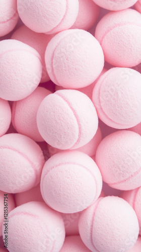 pink tennis ball