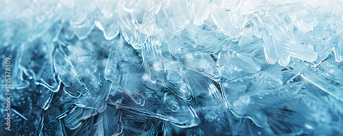 Wallpaper Mural Ice crystals are forming a beautiful textured background Torontodigital.ca
