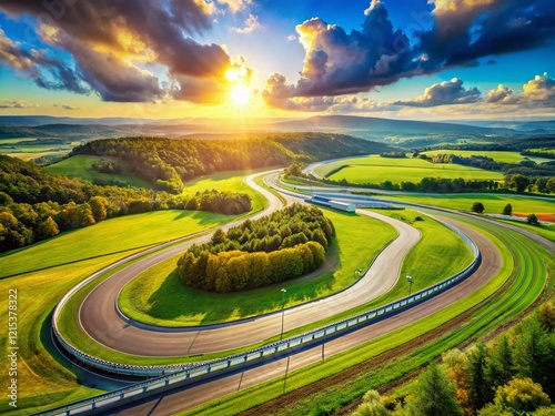 Montreal Circuit Gilles Villeneuve Race Track Panoramic Landscape photo