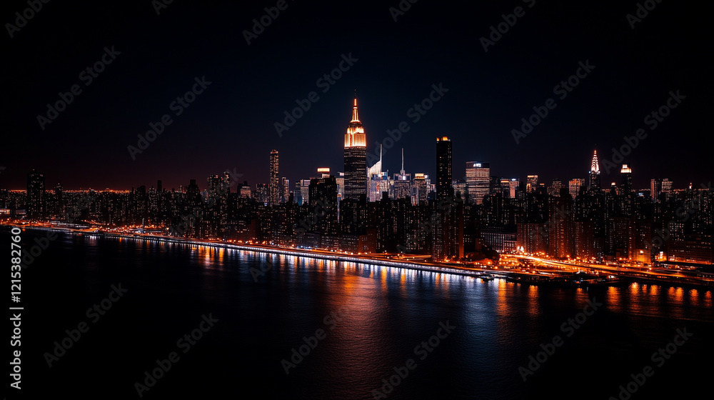 Obraz premium city at night