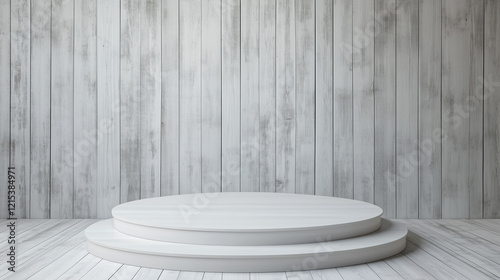 minimal beauty empty mockup product photography Modern wood 3d podium display wooden product background natural pedestal advertising