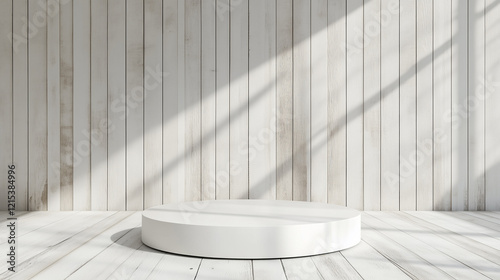 minimal beauty empty mockup product photography Modern wood 3d podium display wooden product background natural pedestal advertising