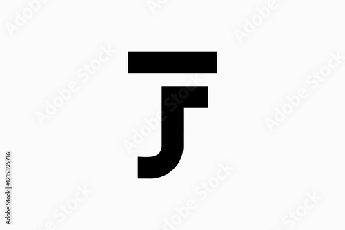 letter JF logo design vector