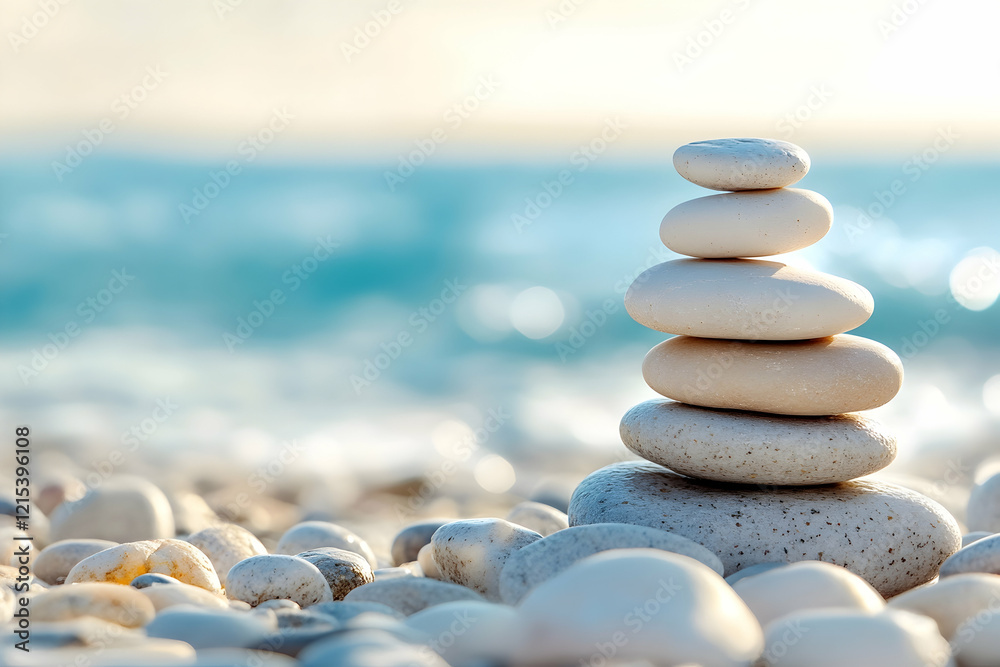 Natural pebble stones on a beach, grey gravel texture close-up background Natural pebble stones on a beach, grey gravel texture close-up background