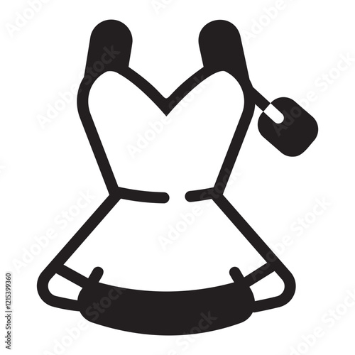 Nightgown  glyph icon