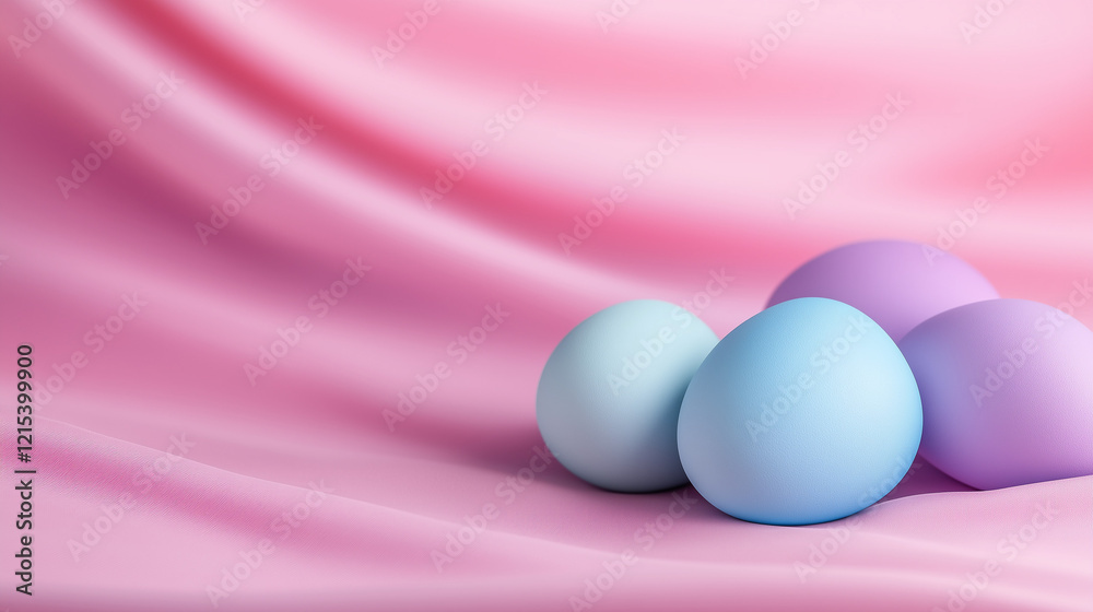 Fototapeta premium pink easter eggs