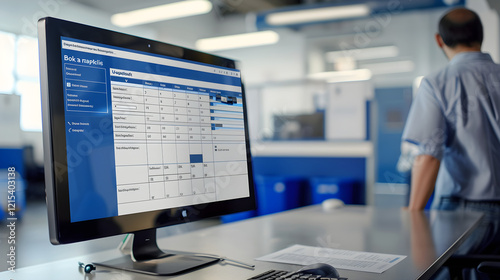 Interface for Booking an Online Appointment at the New Jersey Department of Motor Vehicles (DMV)