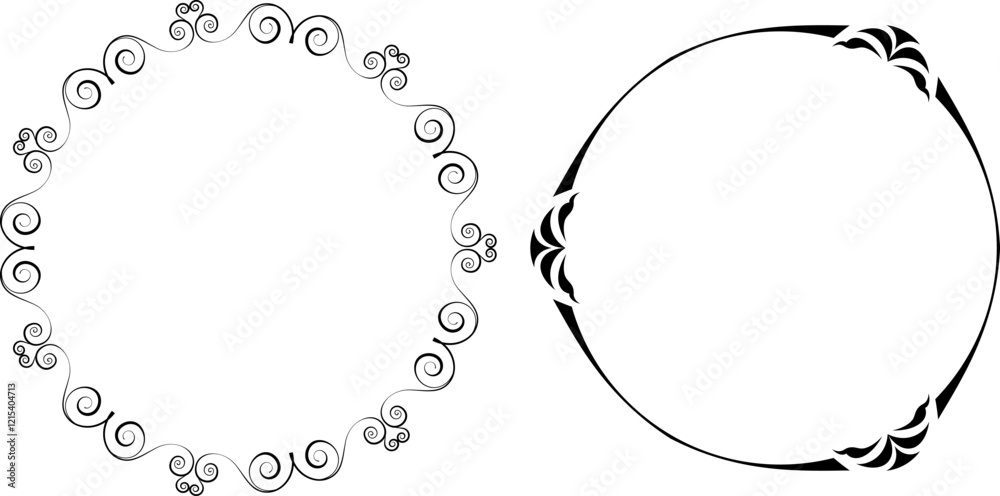 vector frames black on a white background vector frames black on a white background
