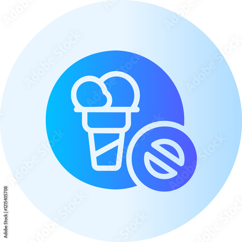 no eating gradient icon