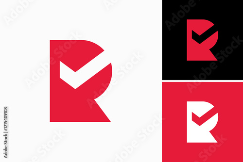 r with check mark