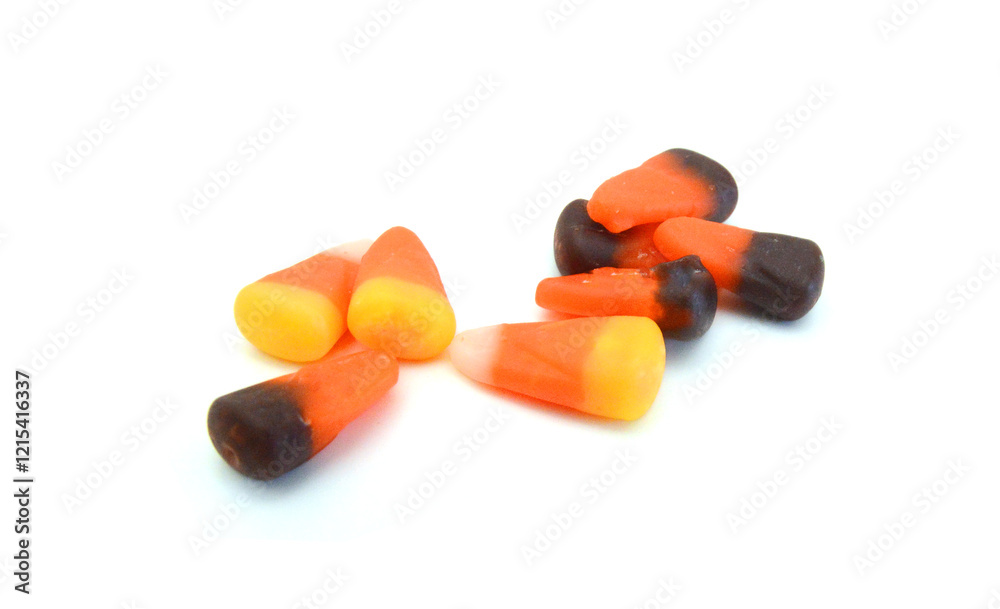 Candy corn on white background Candy corn on white background
