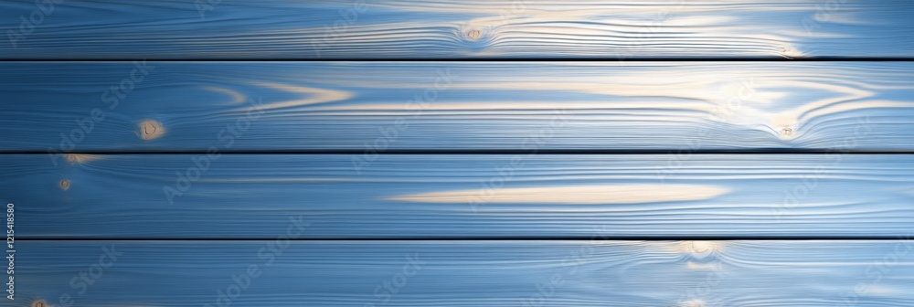 Fototapeta premium Vibrant Blue Planks Rustic Wooden Texture - Rustic, serene, textured, blue, wooden background. Evokes calmness, nature, and craftsmanship. Ideal for design projects.