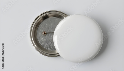 Badge on white background 3D rendering
