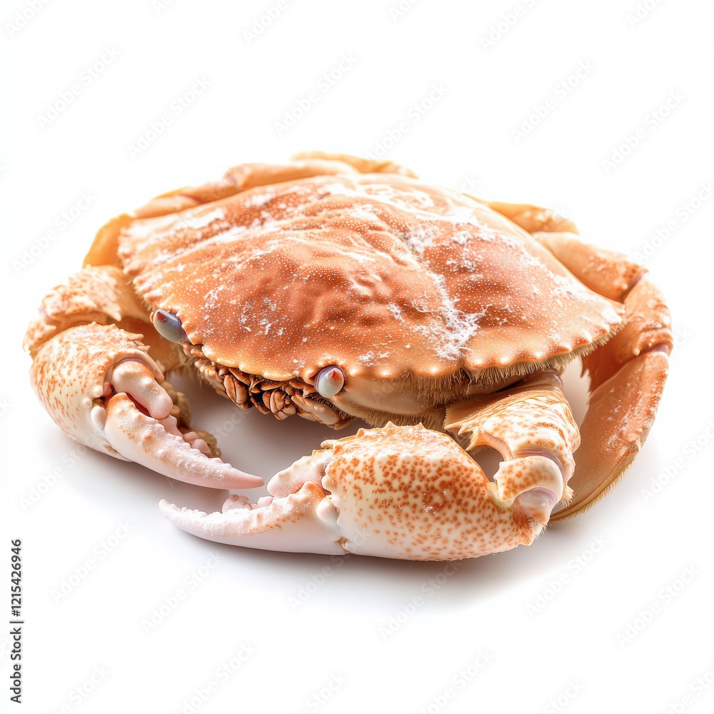 Freshly cooked crab, isolated on white background. Freshly cooked crab, isolated on white background.