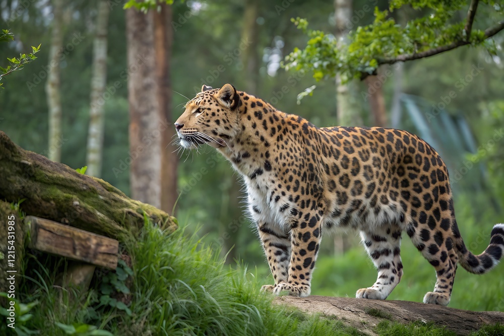 Obraz premium leopard in the tree