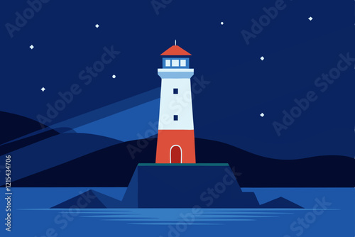 lighthouse in the night