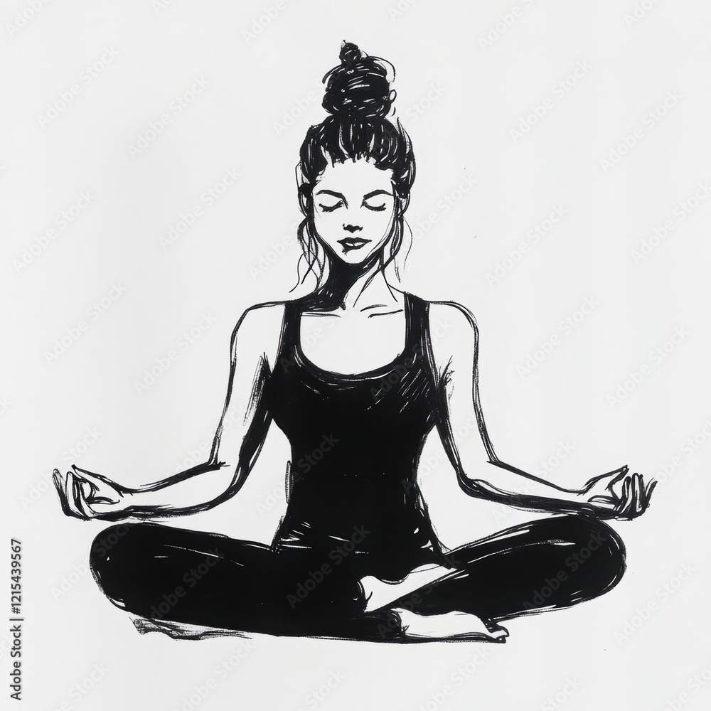 Athletic fit young female doing yoga. Athletic fit young female doing yoga.