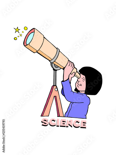 Science Man with a Hammer vector illustration