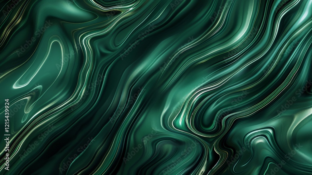 Fototapeta premium Abstract Emerald Green Liquid Marble Texture