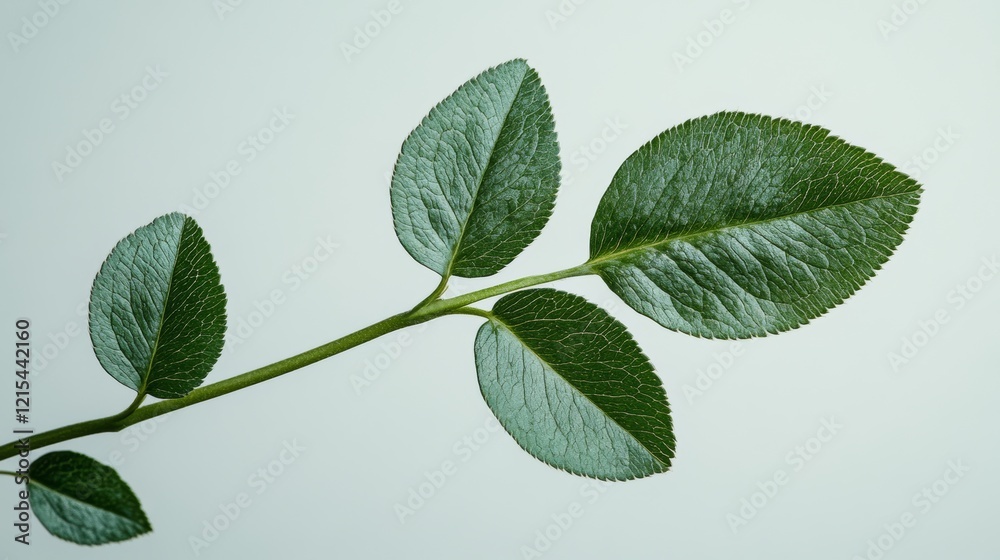 Naklejka premium Close-up of a three-leaf clover with detailed texture against a soft background