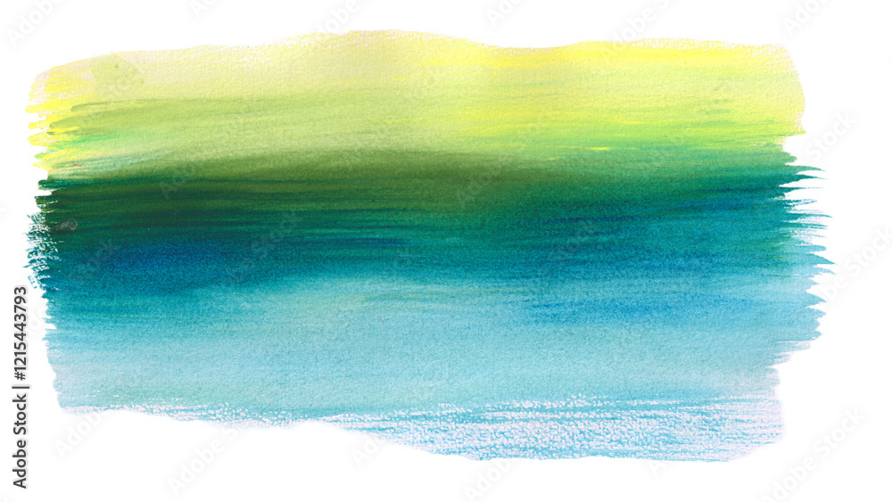 Abstract Watercolor Background with Green and Blue Gradient isolated from background Abstract Watercolor Background with Green and Blue Gradient isolated from background