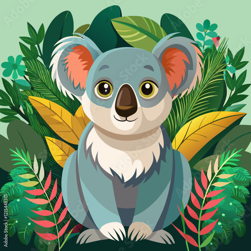 Koala: A marsupial native to Australia, known for its tree-dwelling habits and eucalyptus diet.