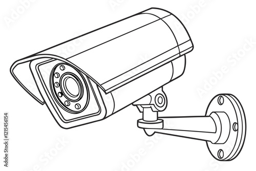 CCTV Security Camera Vector Illustration