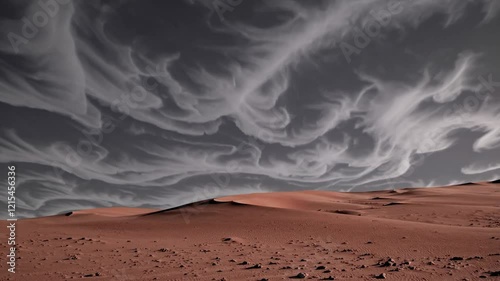 Wallpaper Mural Mars Habitat contrasted with Stormy Earth, Black & White vs Color Torontodigital.ca