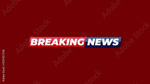 Breaking News Glitching Motion Effect