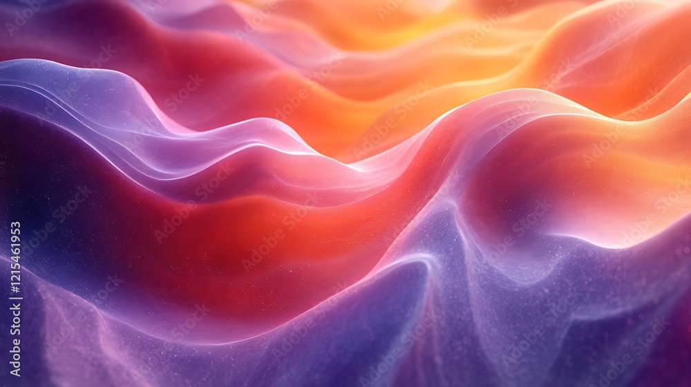 Obraz premium Abstract colorful waves flowing, vibrant background, digital art, website design