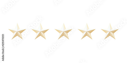 5 golden star on a black background