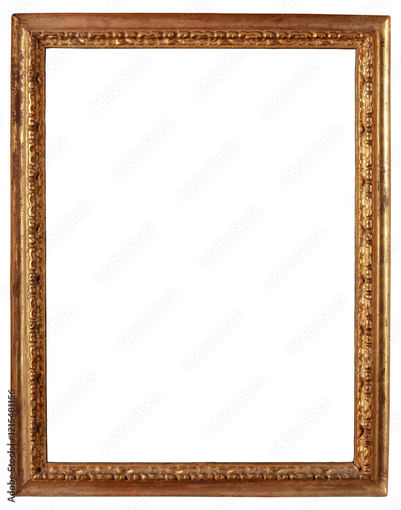 Antique picture frame on a transparent background, in PNG format. Antique picture frame on a transparent background, in PNG format.
