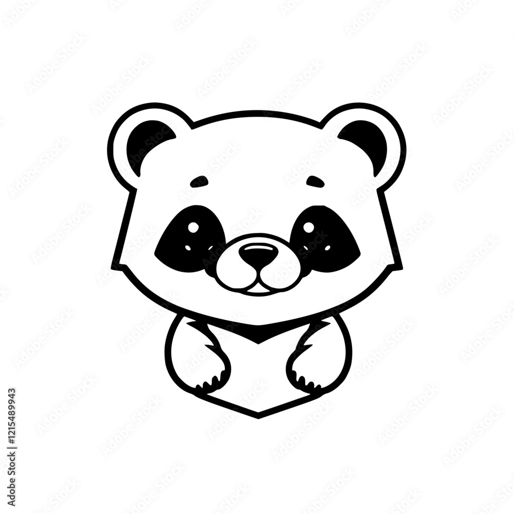 Adorable Baby Panda Cartoon Character Illustration - Cute Animal Design Adorable Baby Panda Cartoon Character Illustration - Cute Animal Design