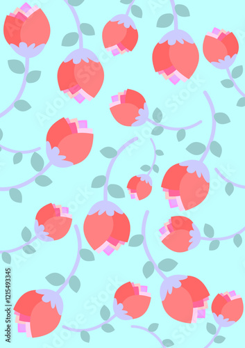 P̣hāph dxkmị̂ s̄īchmphū wāng reīyng kạn nı phụ̄̂n h̄lạng s̄ī f̂ā

Picture of pink flowers arranged on a blue background.