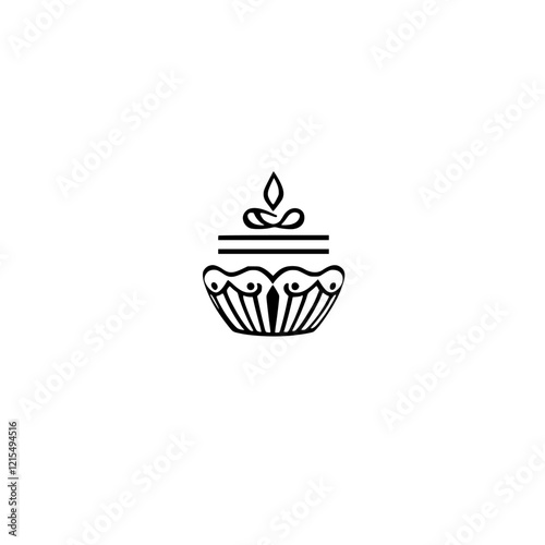 Elegant Cupcake Design: A Delightful Bakery Treat. Perfect for birthdays, celebrations, and satisfying your sweet tooth.