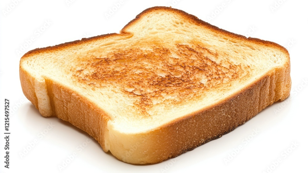 Sliced toast with golden brown crust and soft texture Sliced toast with golden brown crust and soft texture