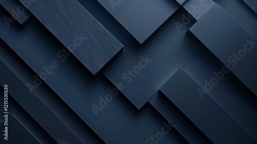 Abstract Dark Blue Geometric Pattern Wallpaper