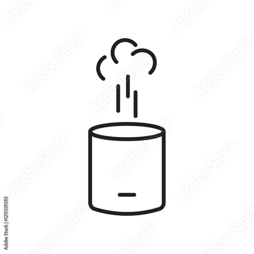Humidifier icon Outline set in black and white color