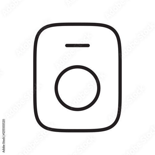 Smart speaker icon Outline set in black and white color