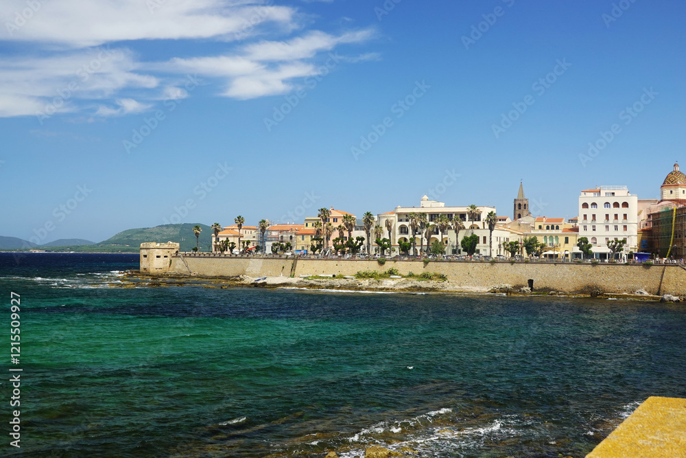 Fototapeta premium Old town of Alghero, Sardinia, Italy