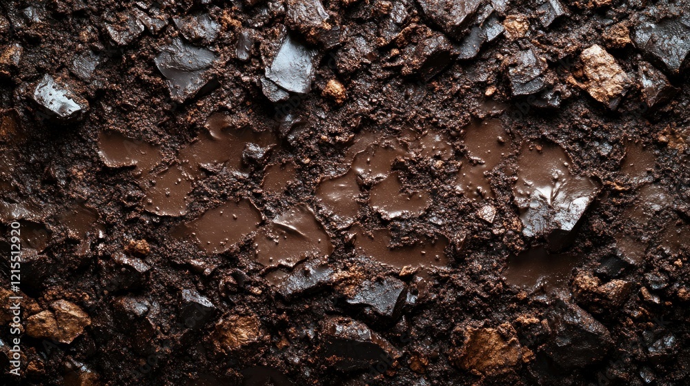 Dark Chocolate Crumbles Texture Background Dark Chocolate Crumbles Texture Background