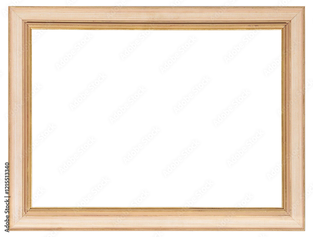 Light simple wooden picture frame in PNG format on a transparent background. Light simple wooden picture frame in PNG format on a transparent background.
