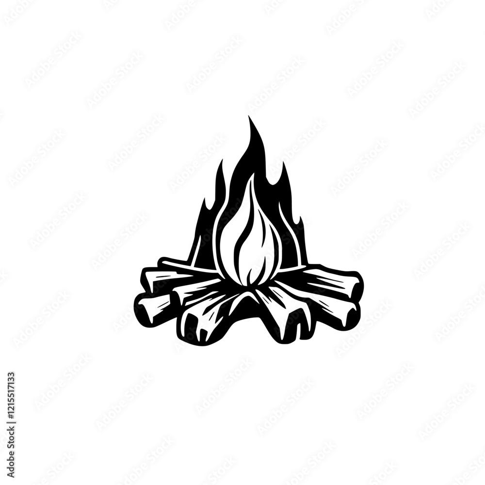 Campfire: A symbol of warmth, adventure, and relaxation. Perfect for camping, hiking, or simply enjoying the outdoors. Campfire: A symbol of warmth, adventure, and relaxation. Perfect for camping, hiking, or simply enjoying the outdoors.