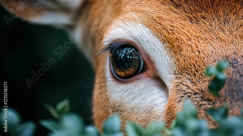 Deer eye closeup, forest, nature, wildlife, browsing, calm photo