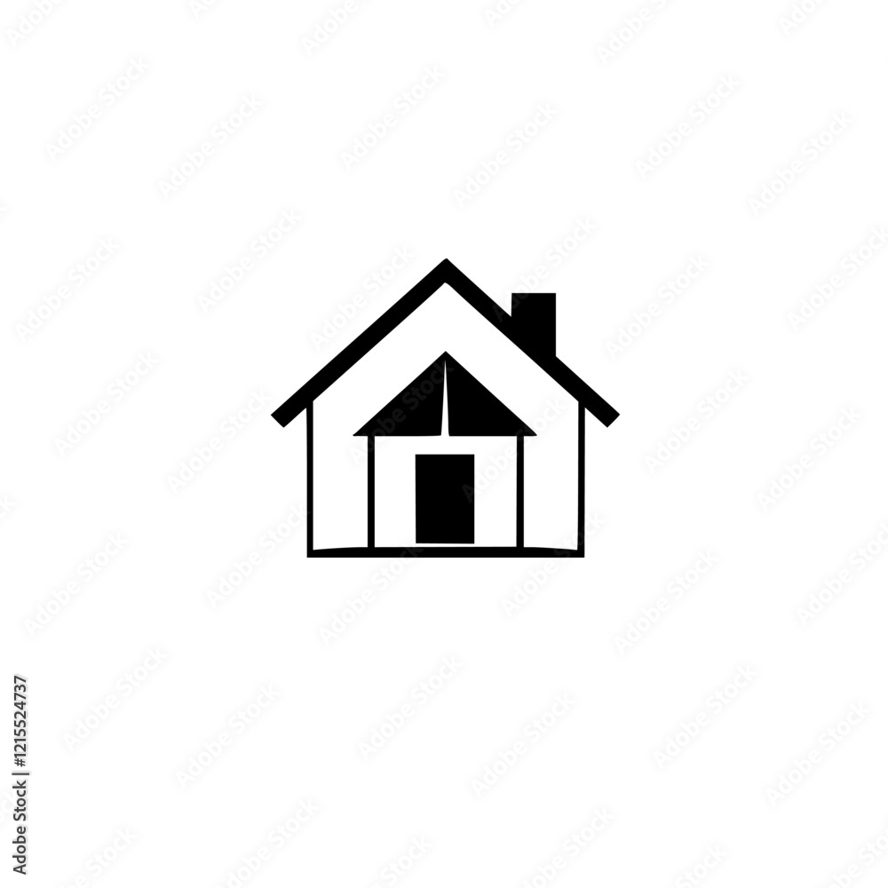 Simple House Icon: Minimalist Home Design Vector Graphic. Perfect for real estate, architecture, and home-related projects. Clean and modern aesthetic. Simple House Icon: Minimalist Home Design Vector Graphic. Perfect for real estate, architecture, and home-related projects. Clean and modern aesthetic.