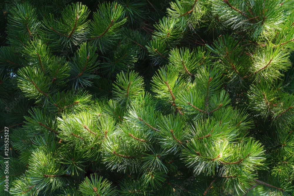 Sunlight-dappled crisp pine needles in serene woodland nature close-up medium shot view tranquil environment Sunlight-dappled crisp pine needles in serene woodland nature close-up medium shot view tranquil environment