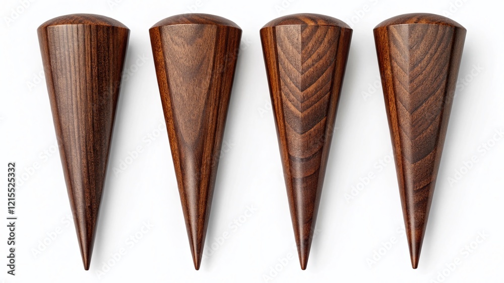 Set of Four Dark Wooden Pointers Isolated on White - Premium Stock Photo Set of Four Dark Wooden Pointers Isolated on White - Premium Stock Photo