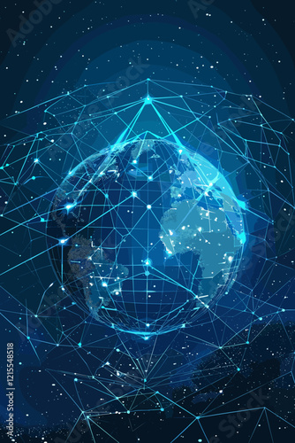 Interconnected Global Network of Digital Data Exchange and Technological Innovation