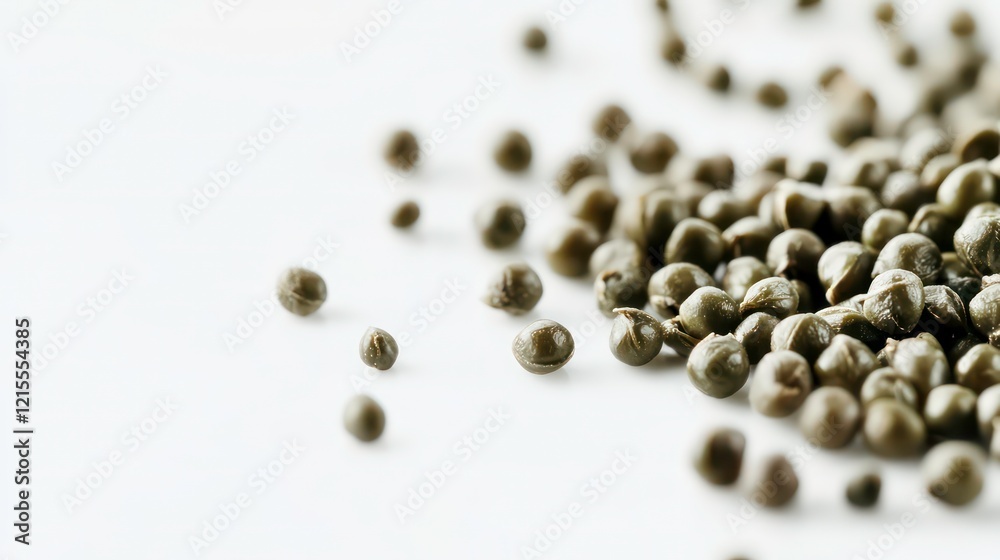 Caper isolated on white background, full depth of field Caper isolated on white background, full depth of field