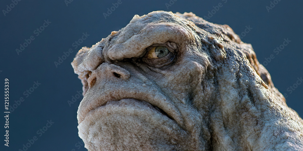 Close-up of Sculpted Creature Head Close-up of Sculpted Creature Head